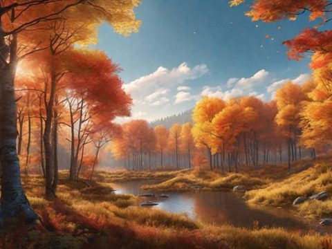 Прекрасная осень в ноябре