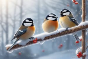 Синицы зимой