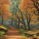 Жёлтый лес осенью