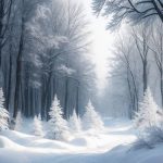 Красота зимнего леса в декабре