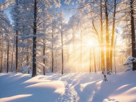 Солнечный день в лесу