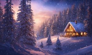 Новогодняя погода в лесу