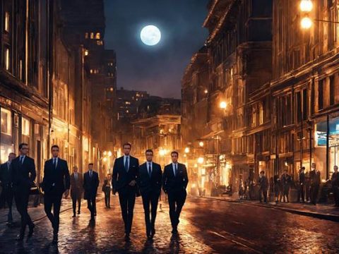 Луна над городом