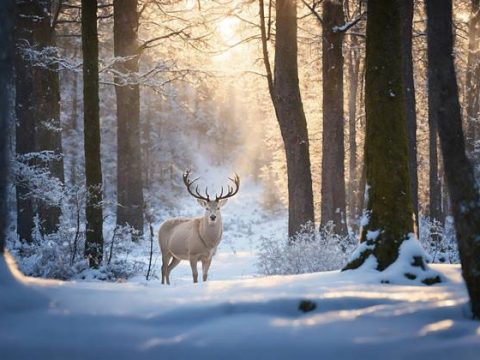 Лес в январе