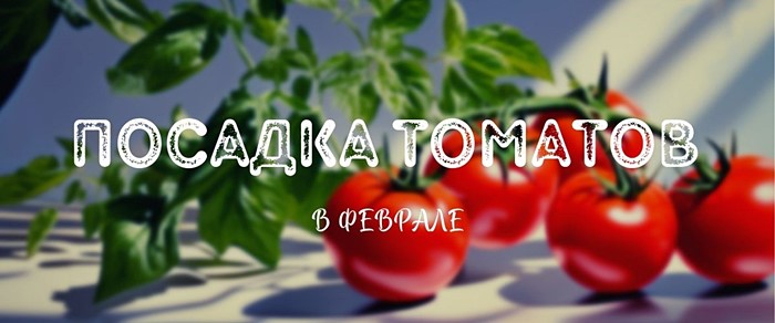 Посадка томатов в феврале