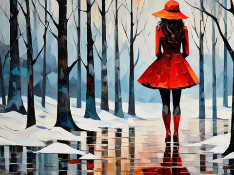 Девушка в марте