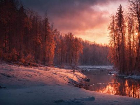 Закат в марте