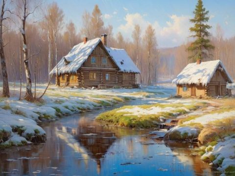 Весна пришла в деревню