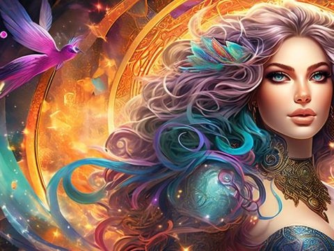 Девушка с роскошными волосами