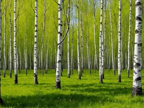 Берёзовая роща весной