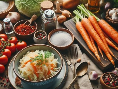 Овощи на столе