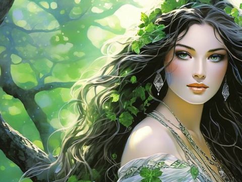 Девушка в лесу