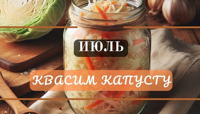 Квасим капусту в июле