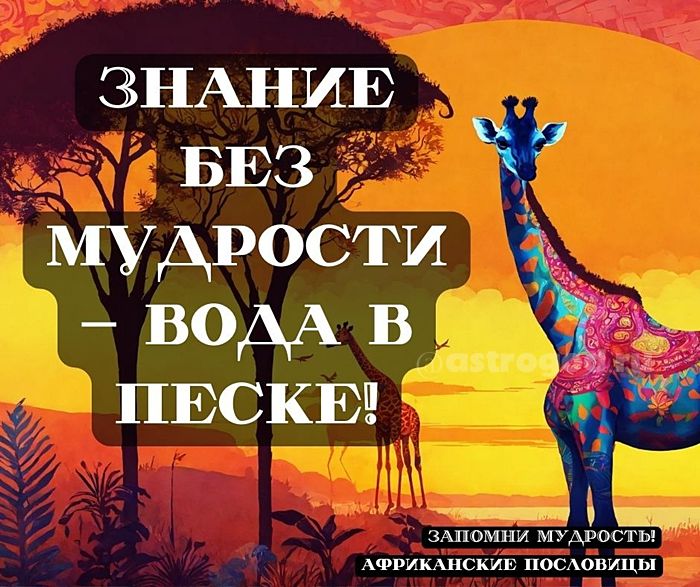 Африканские пословицы и поговорки