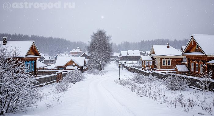 Деревня в конце ноября