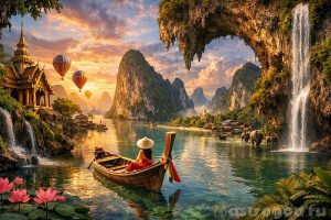 Таиланд арт иллюстрация