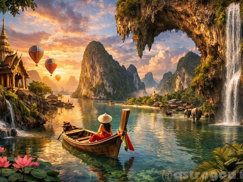 Таиланд арт иллюстрация