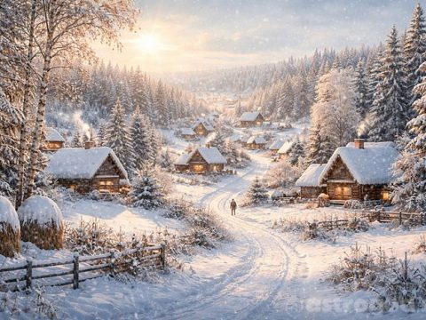 Зима продолжает свой магический спектакль, приглашая нас в увлекательное путешествие по снежным полям и лесным тропинкам. Утреннее сияние солнца озаряет замёрзшую природу, словно тысячи маленьких бриллиантов, и каждая снежинка здесь — часть удивительного пейзажа © Астрогод