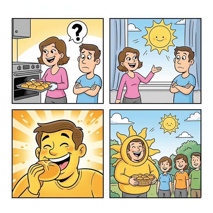 Миникомикс традиция печь пироги