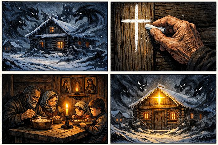 Миникомикс - крест для защиты от нечистой силы