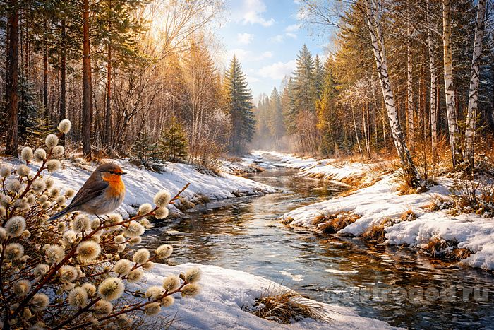 Лес в марте