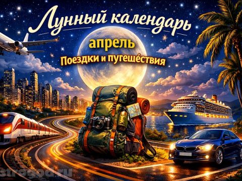 Лунный календарь апреля для поездок и путешествий