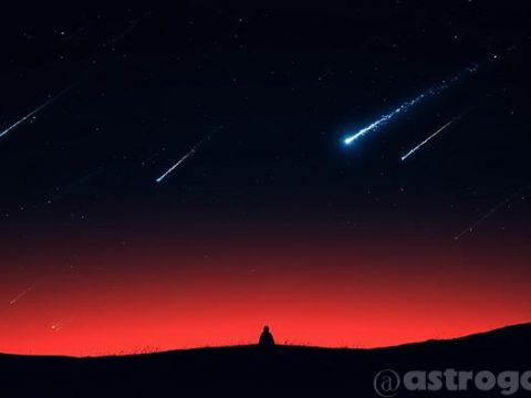 Звездопад Лириды в апреле