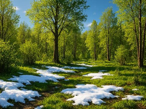 Весна, апрель