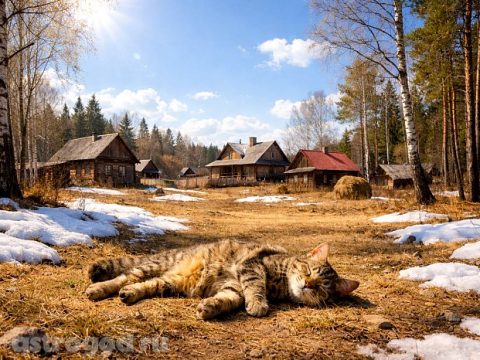 Тёплая весна в апреле