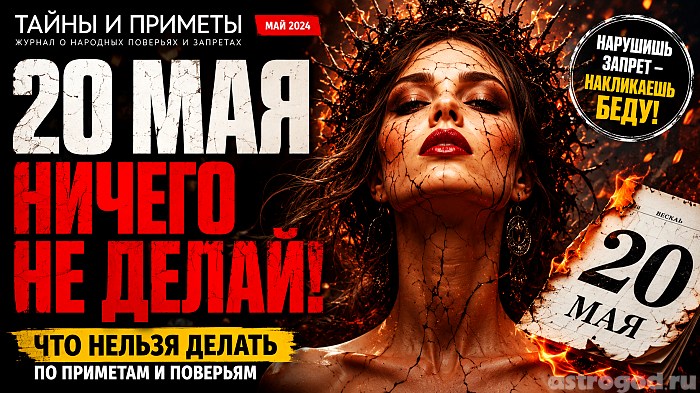 20 мая что нельзя делать