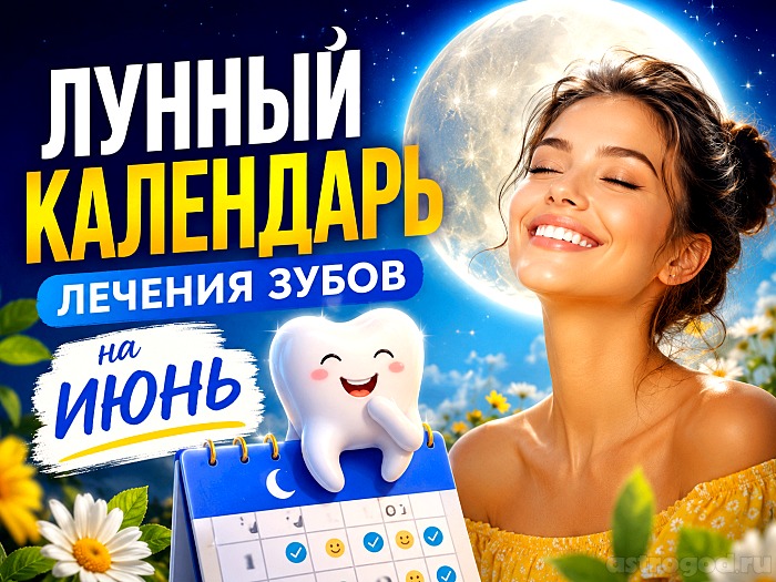 Лунный календарь лечения зубов на июнь