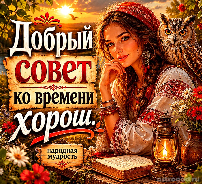Добрый совет ко времени хорош