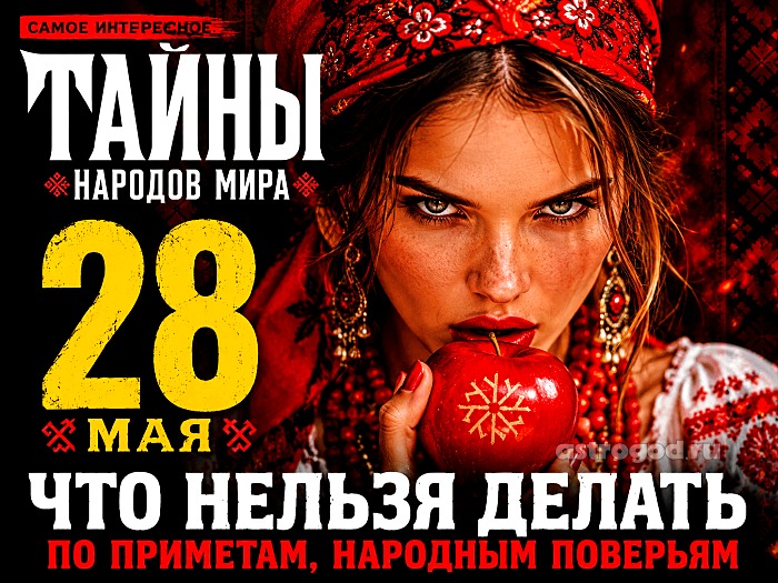 Что нельзя делать 28 мая