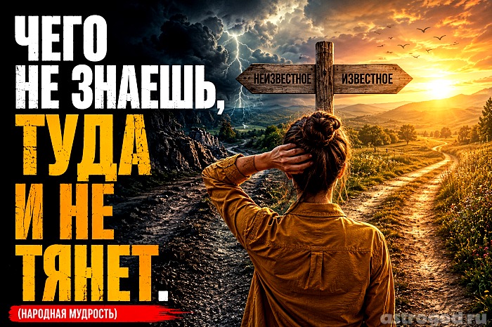 Чего не знаешь, туда и не тянет