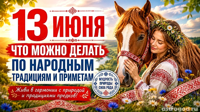 Что можно и нельзя делать 13 июня