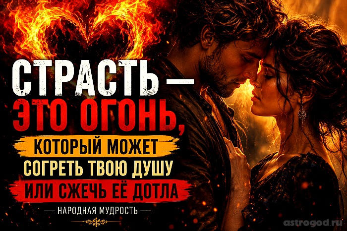 Мудрые народные мысли про страсть