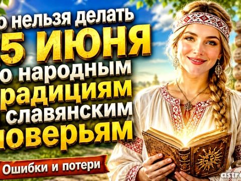 Что нельзя делать 25 июня