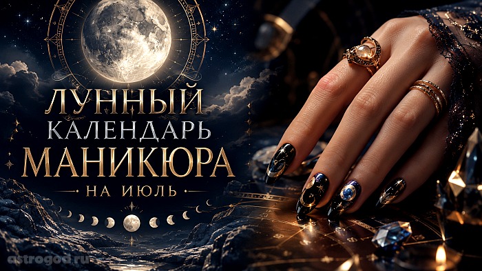 Лунный календарь маникюра на июль