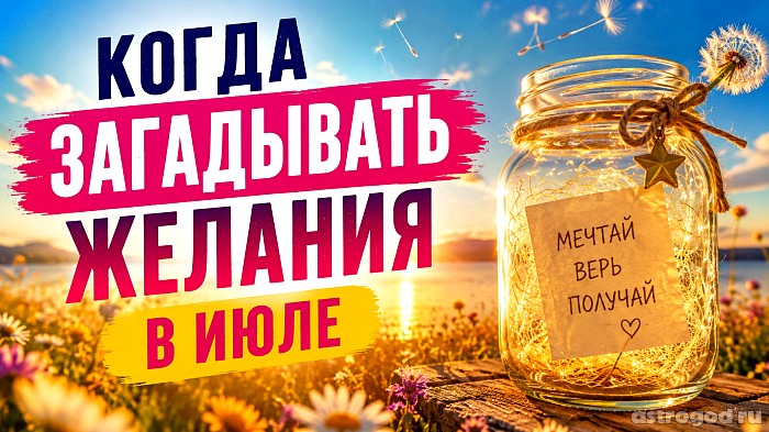 Когда загадывать желания в июле