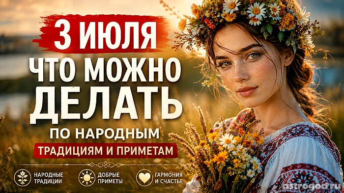 Что можно и нельзя делать 3 июля