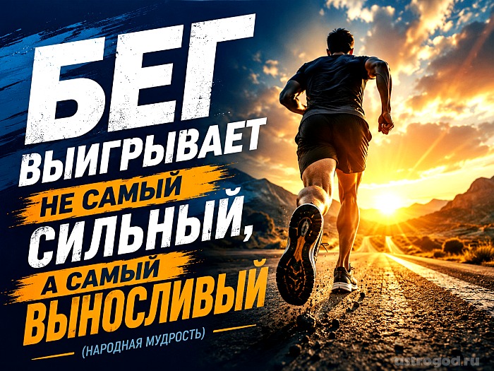 Народная мудрость: бег выигрывает не самый сильный, а самый выносливый