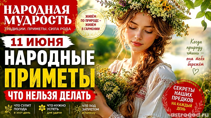 Народные приметы на 11 июня