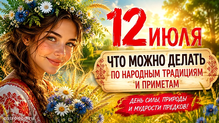 Что можно и нельзя делать 12 июля