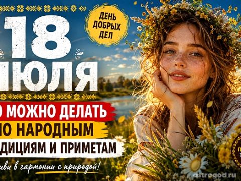 Что можно и нельзя делать 18 июля