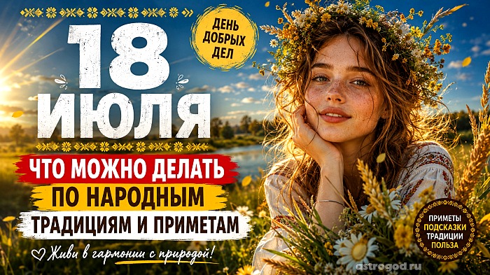 Что можно и нельзя делать 18 июля