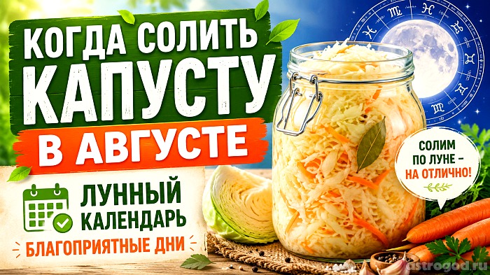Когда солить капусту в августе