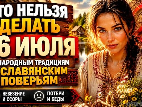 Что нельзя делать 26 июля