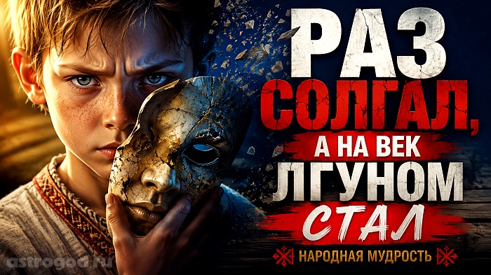 Раз солгал, а на век лгуном стал (народная мудрость)