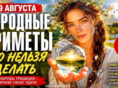Что можно и нельзя делать 9 августа