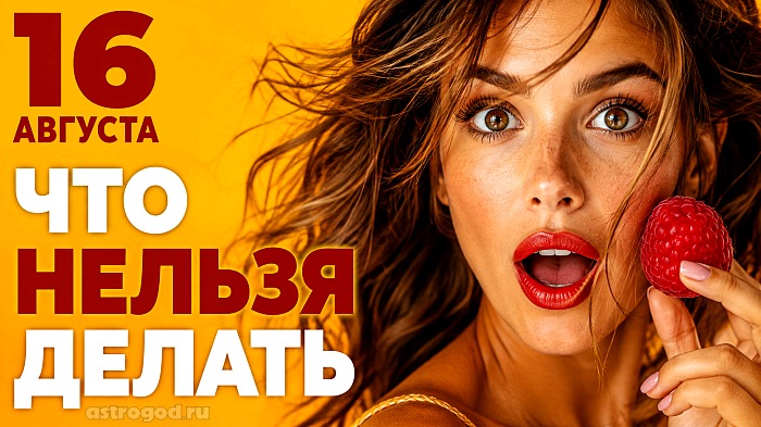 Что можно и нельзя делать 16 августа